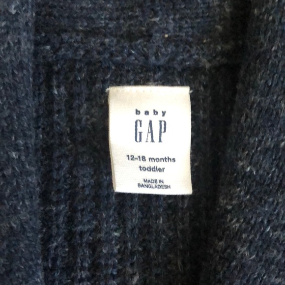 Baby Gap blue boys sweater - Picture 2 of 2